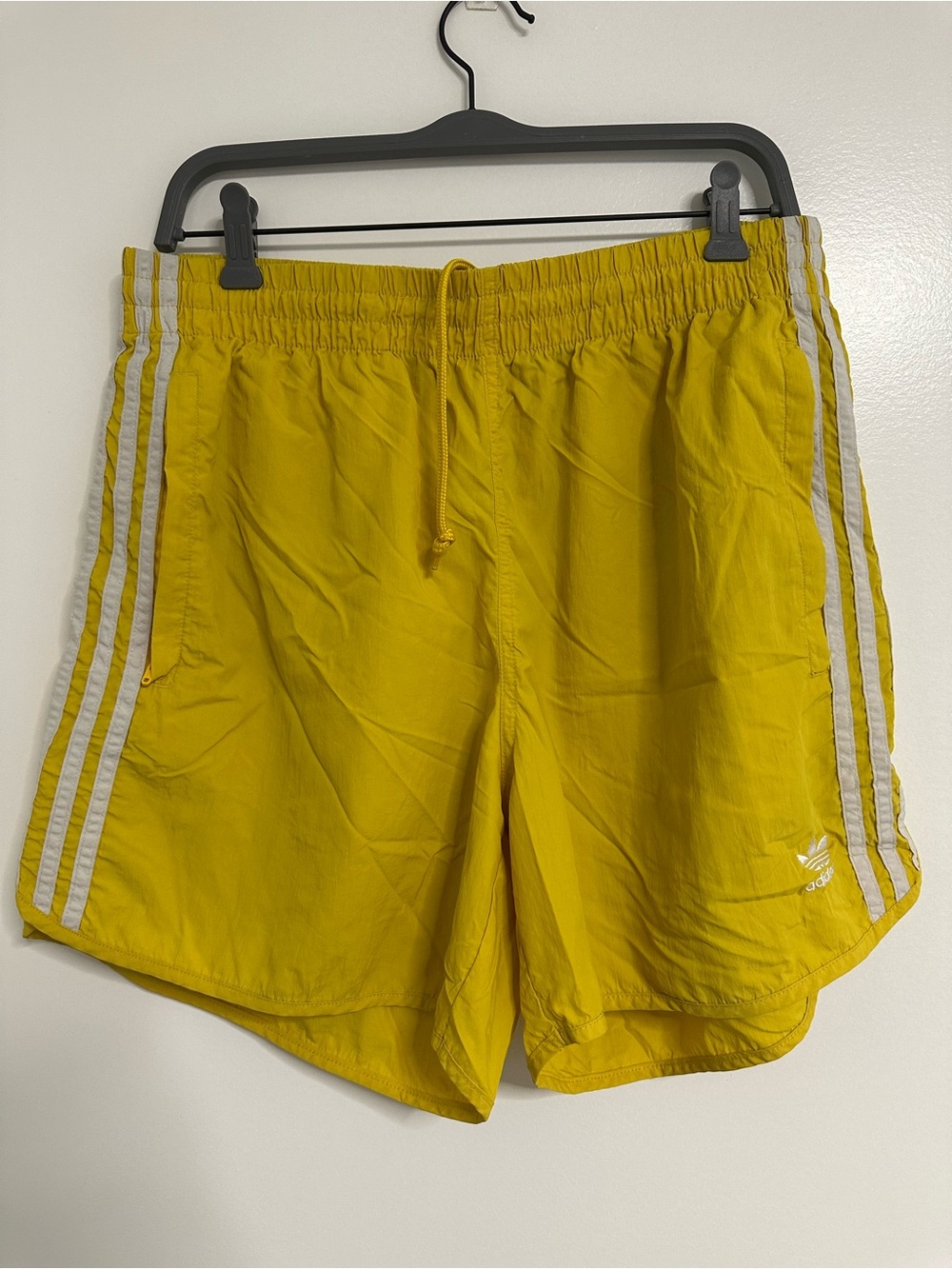 adidas Men’s Yellow Athletic Shorts